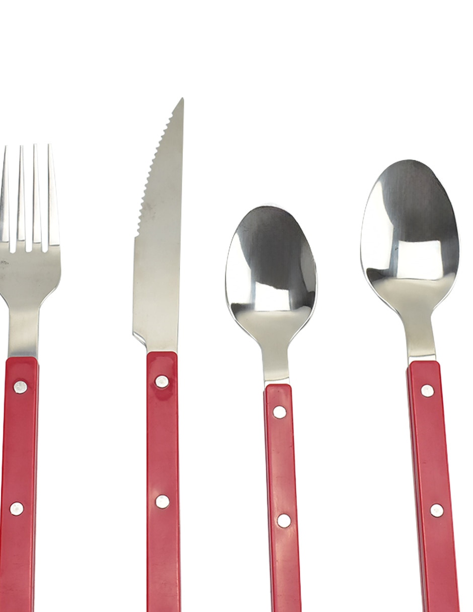 Set cubiertos de acero inoxidable 16 piezas 6