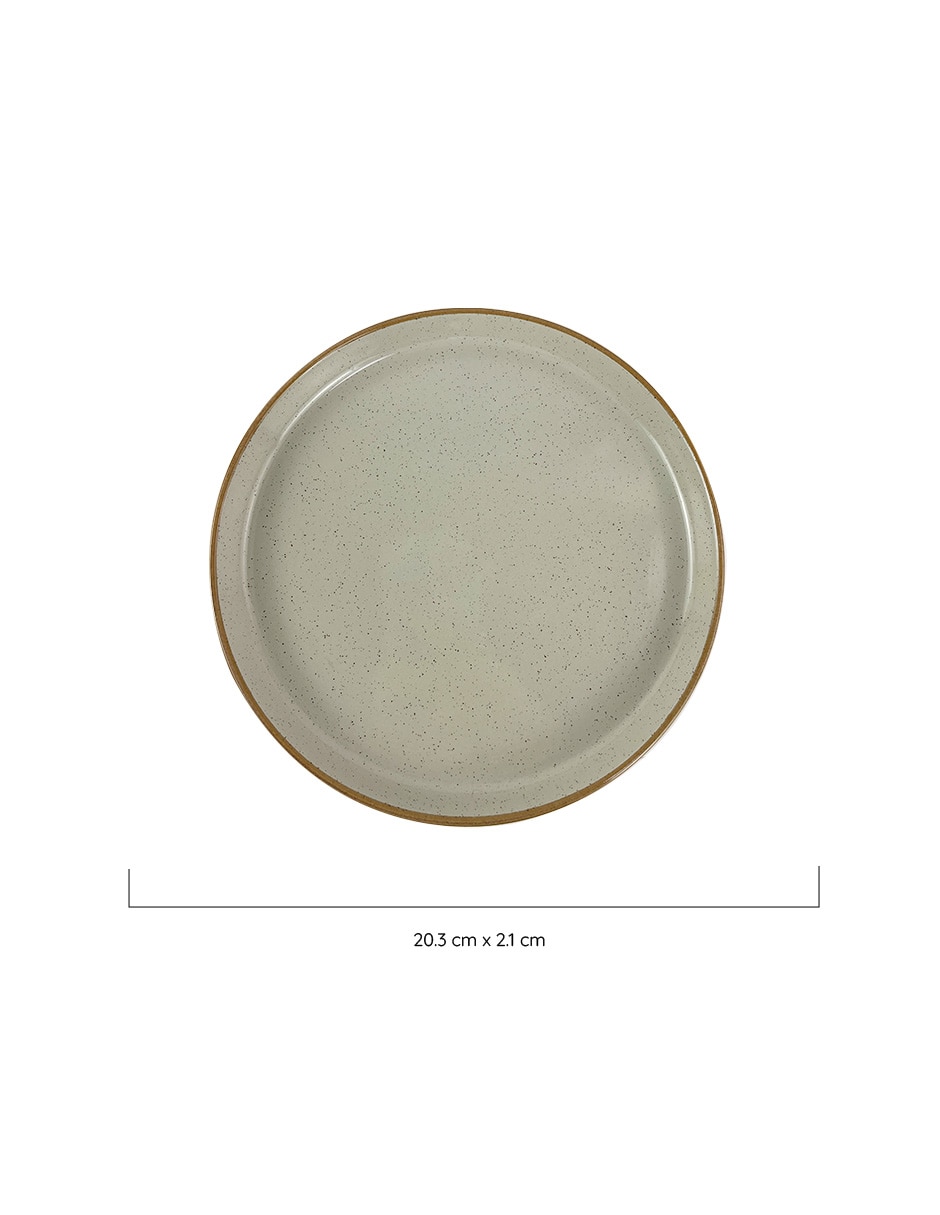 Plato postre Industrial de stoneware 4