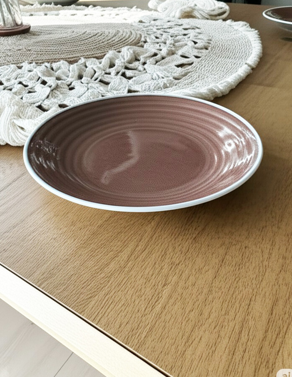 Plato postre Rustic de stoneware 4