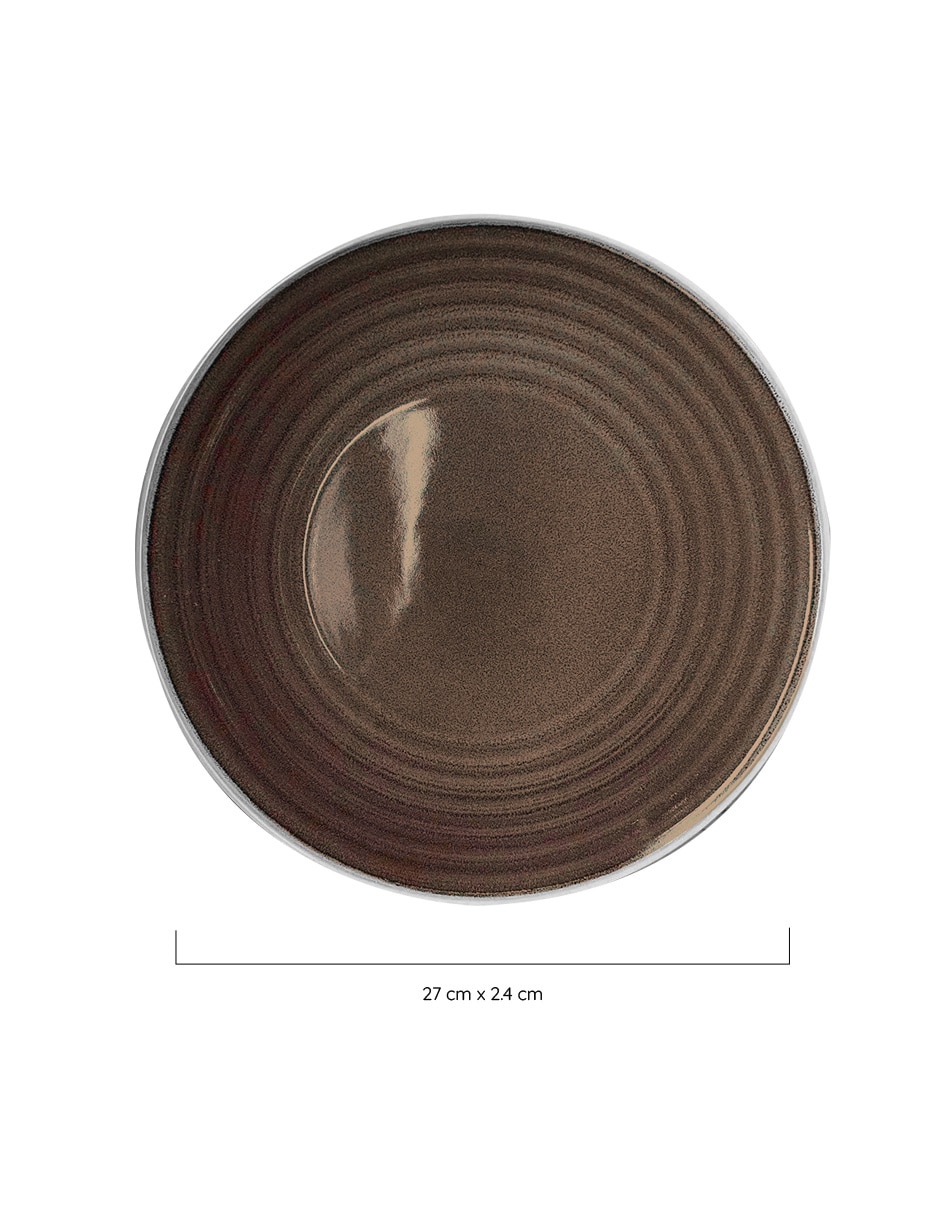 Plato trinche Rustic de stoneware 4