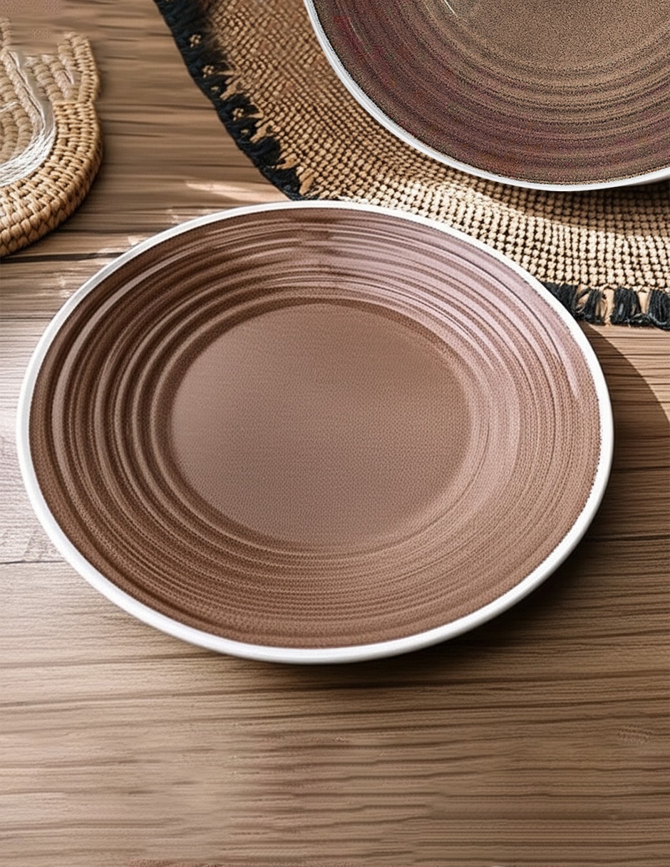Plato trinche Rustic de stoneware 3