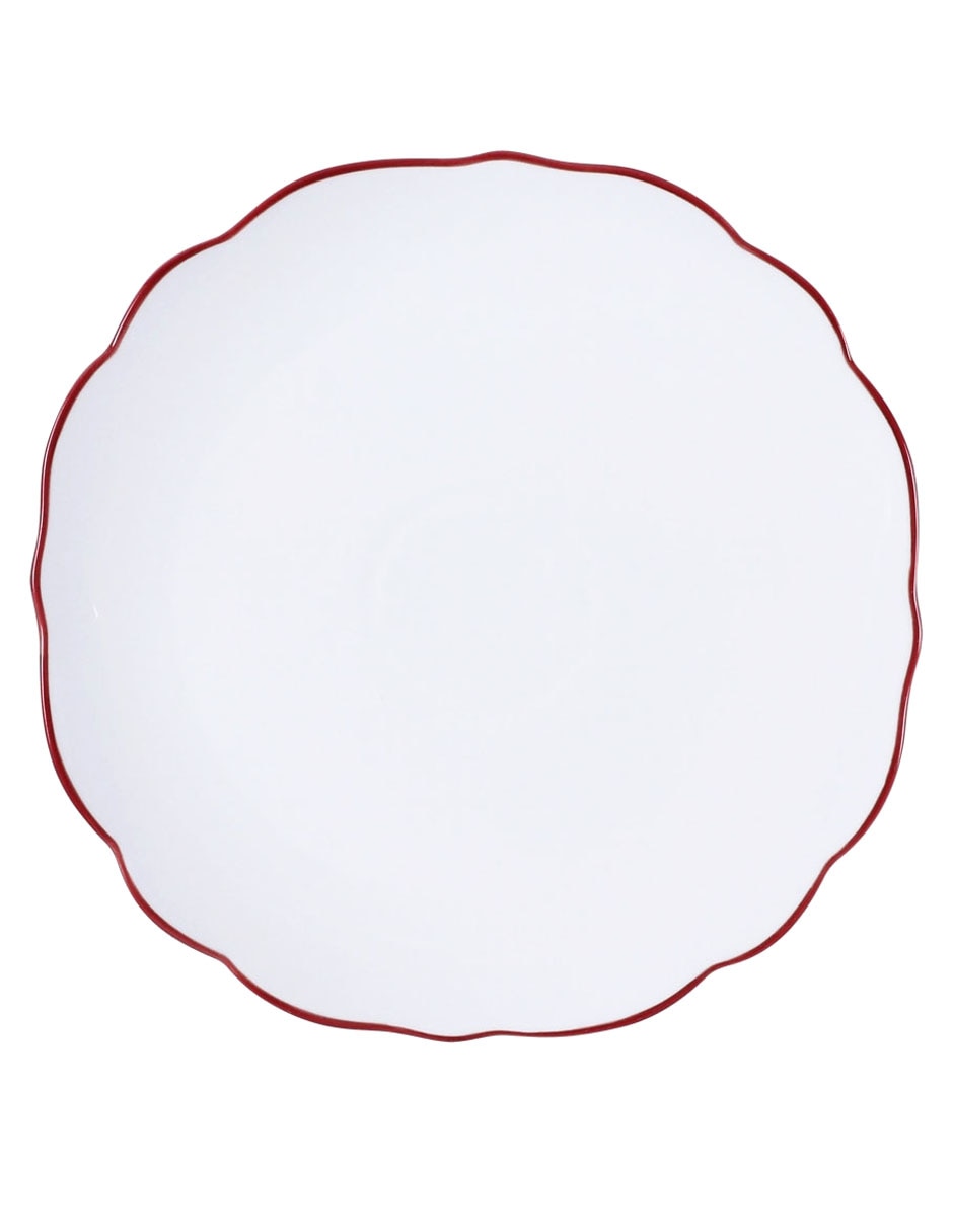 Plato trinche Flor Tulip de stoneware 1