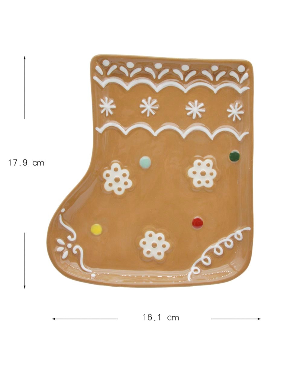 Platón navideño Sweet Ging de dolomita 5