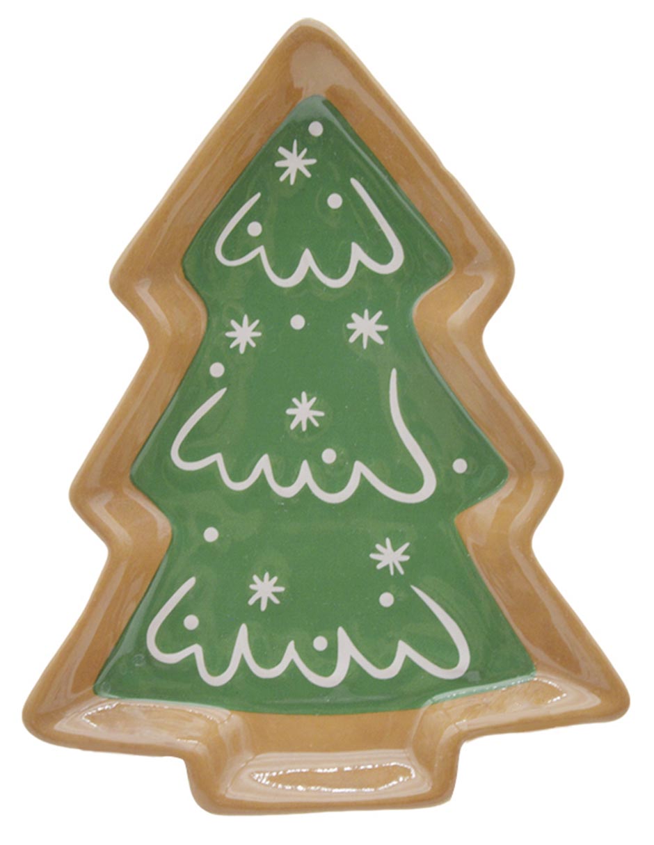 Platón navideño Sweet Ginger de dolomita 1