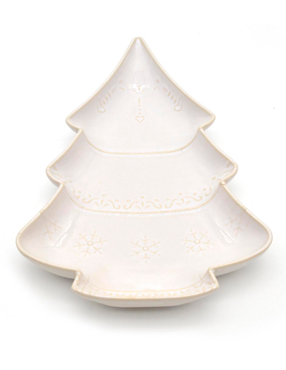 Platón navideño de stoneware 3