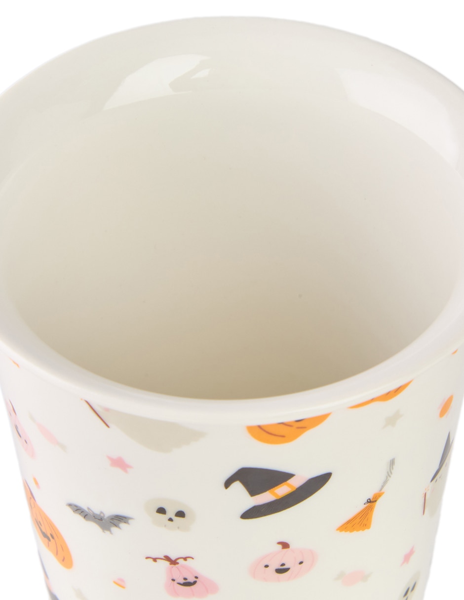 Termo de Halloween de gres con tapa a presión 350 ml 4