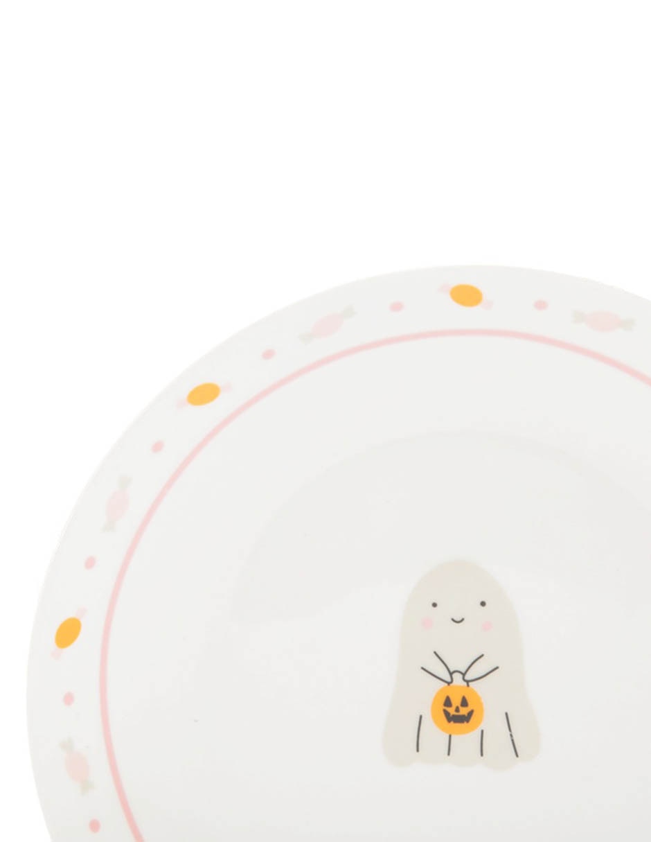 Plato ensalada Halloween Cute de stoneware 3