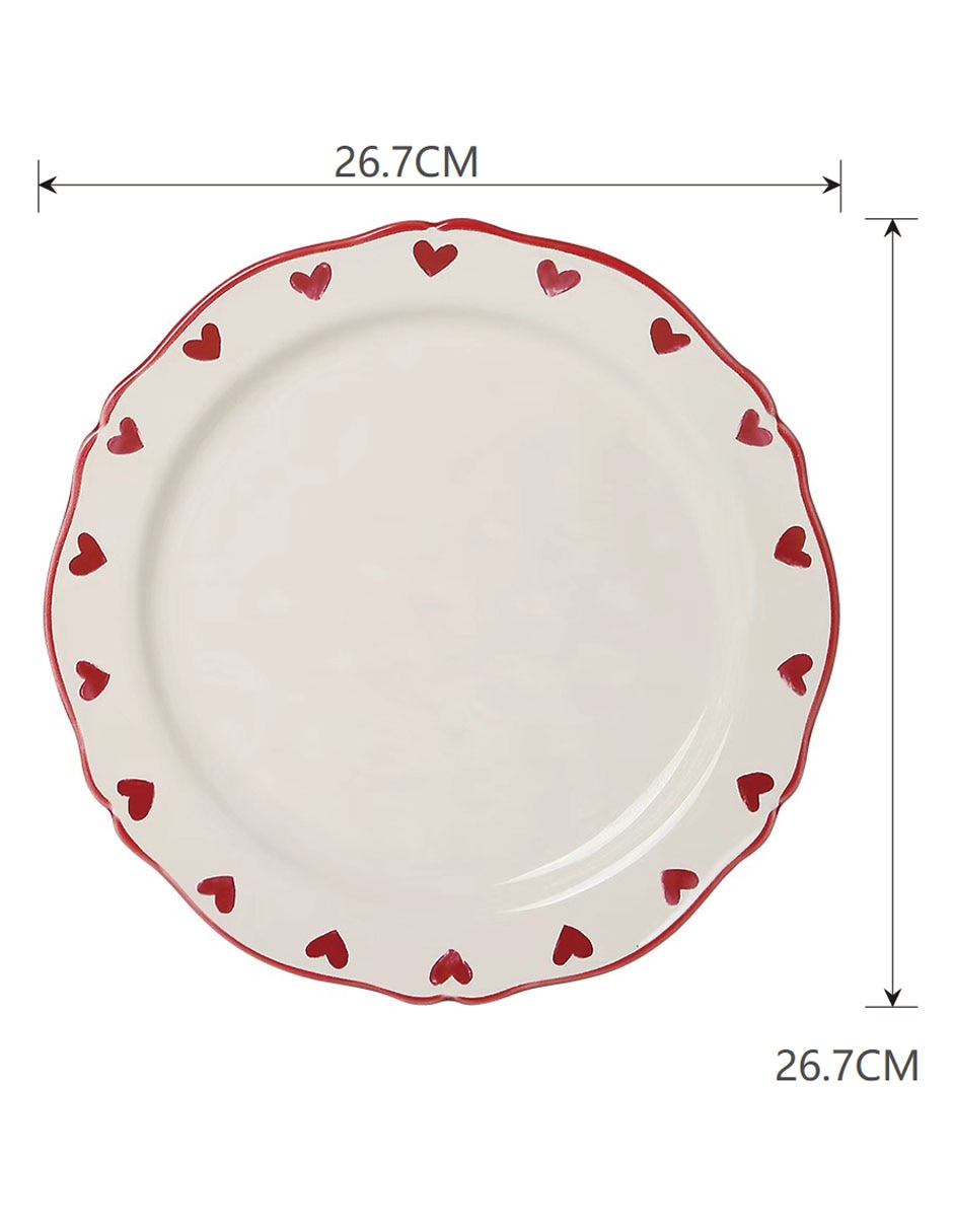Plato trinche Love Aura de stoneware 5