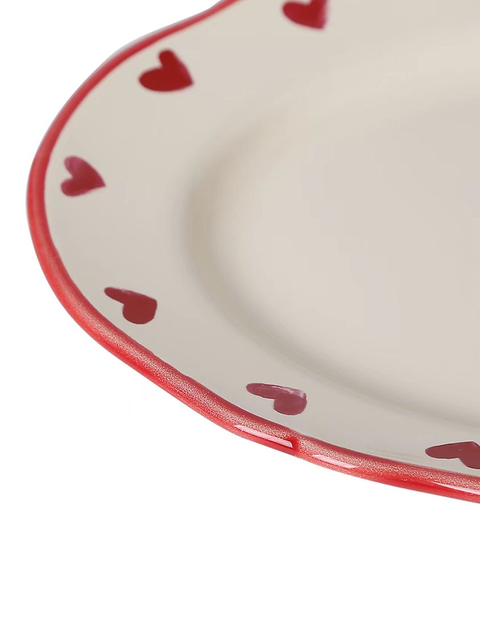 Plato trinche Love Aura de stoneware 4