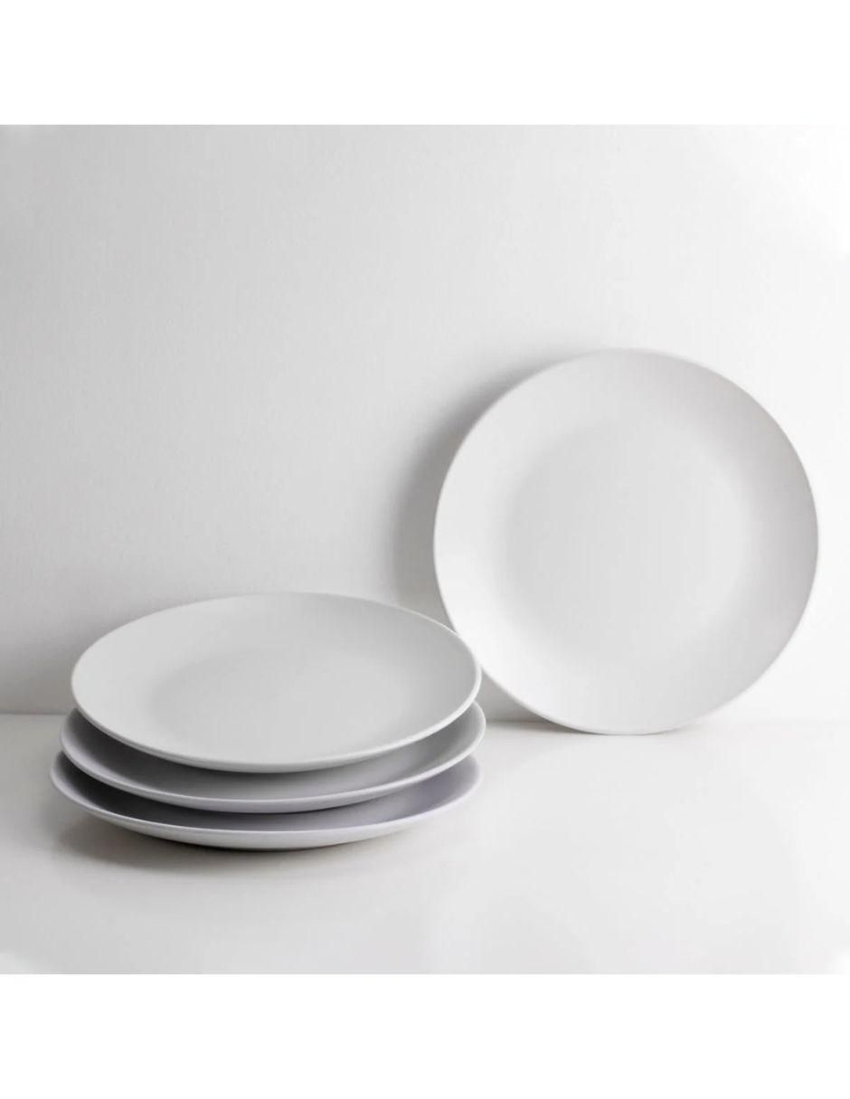 Set platos trinche de porcelana 4 piezas