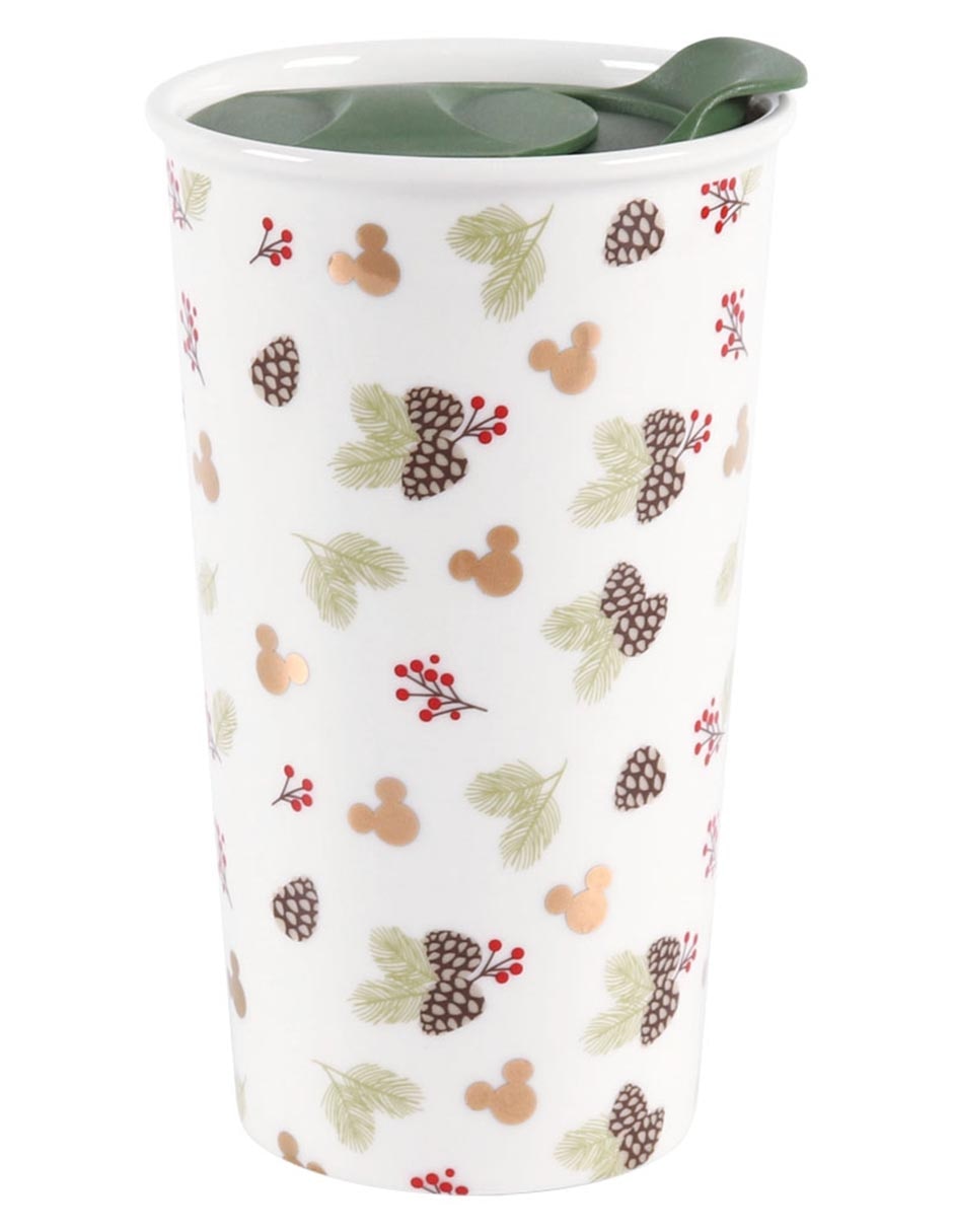 Termo de cerámica Disney Navidad con tapa push pull 350 ml Termo de cerámica Disney Navidad con tapa push pull 350 ml