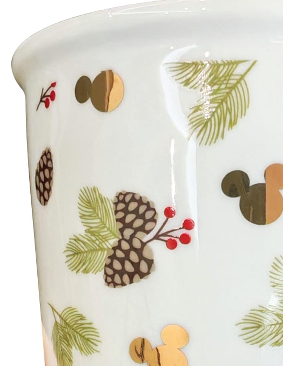 Termo de cerámica Disney Navidad con tapa push pull 350 ml 4