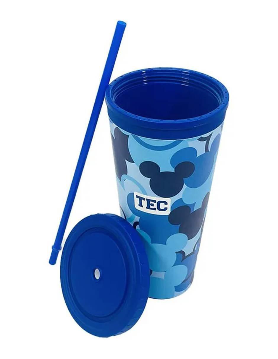 Vaso con tapa y popote Disney 3