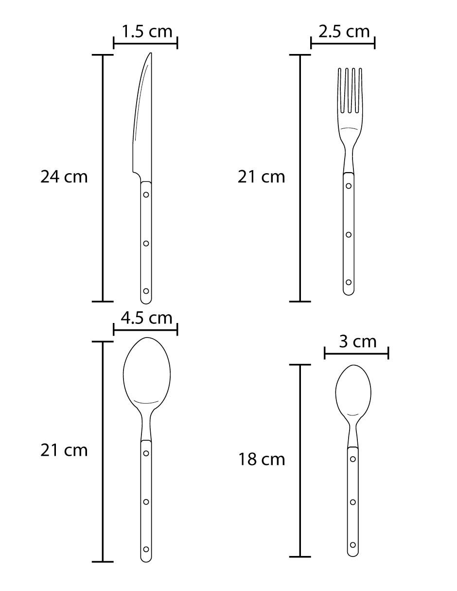 Set cubiertos BILY de acero inoxidable 16 piezas 3