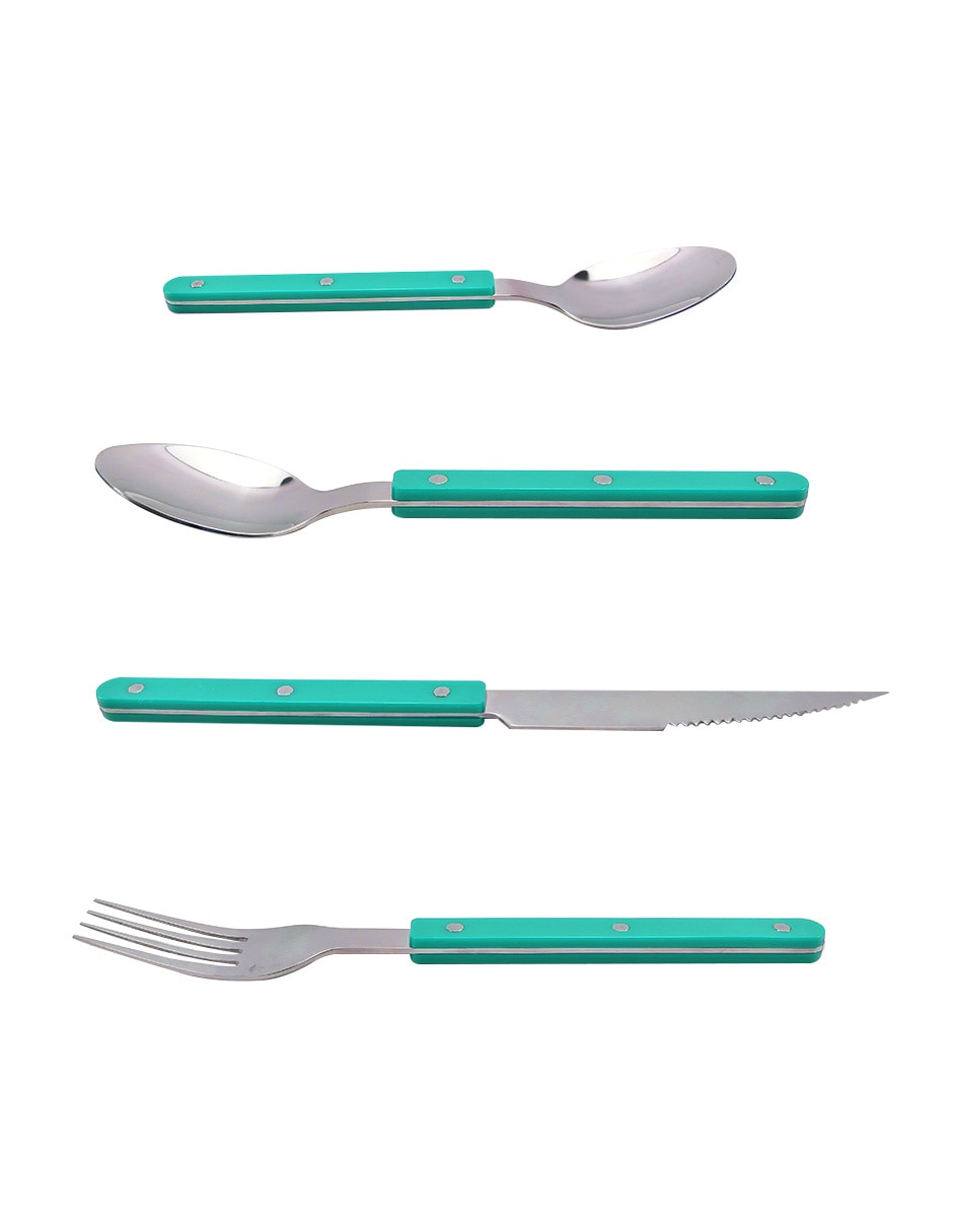 Set cubiertos Ithaca de acero inoxidable 16 piezas 2