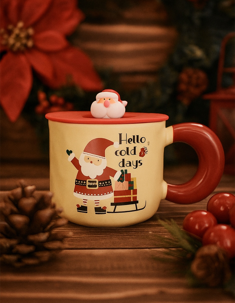 Taza navideña americana Wishes 5