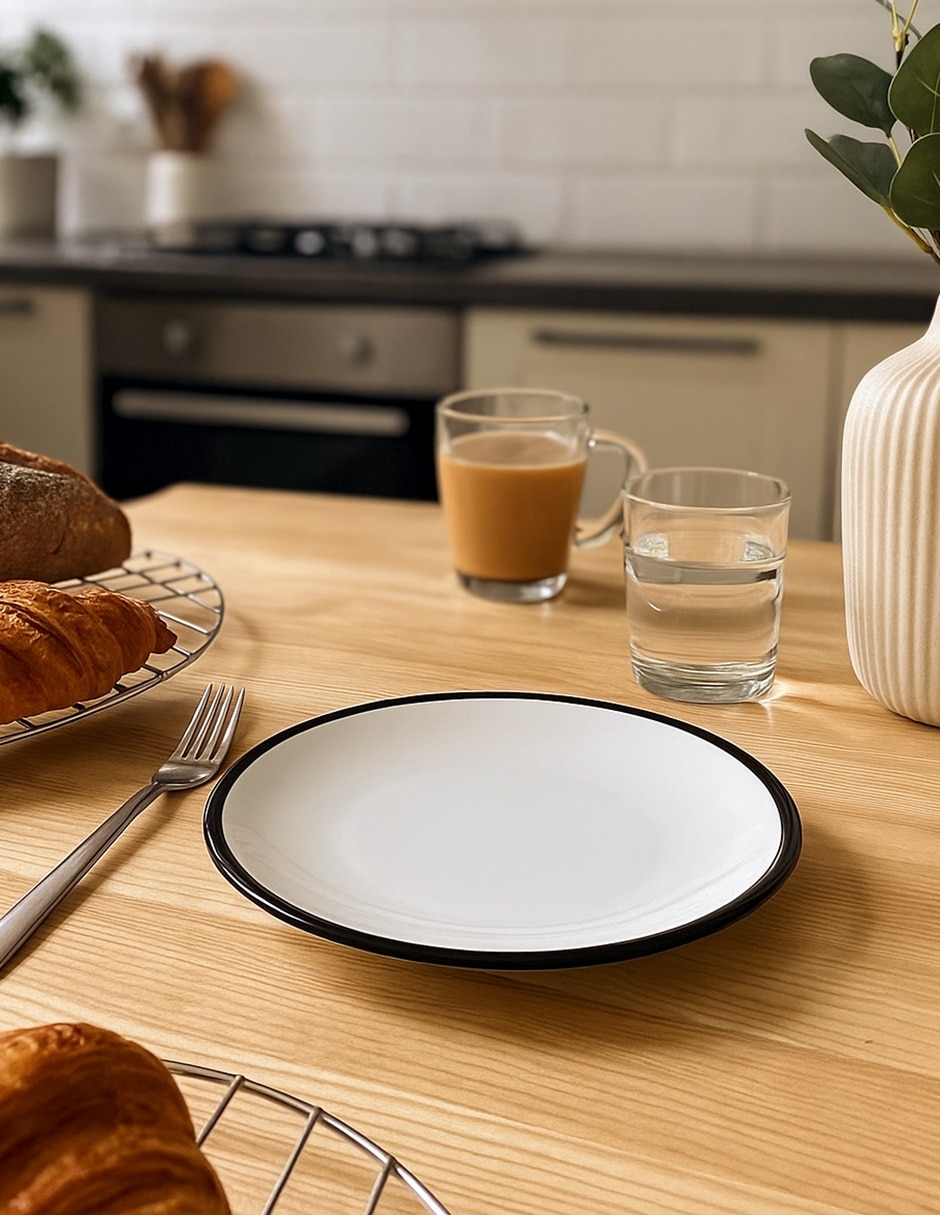 Plato postre PRESTON de stoneware 4
