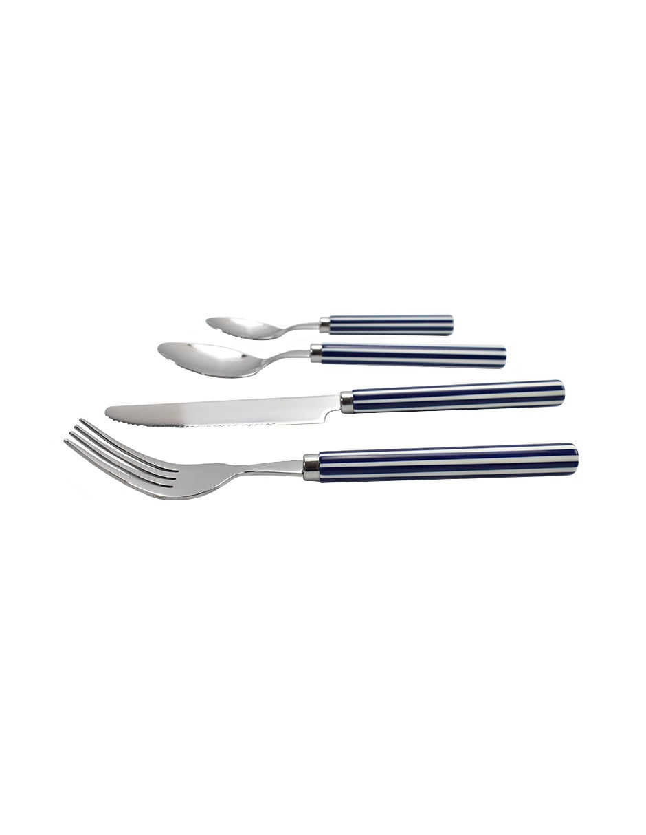 Set cubiertos Lugano de acero inoxidable 16 piezas 2