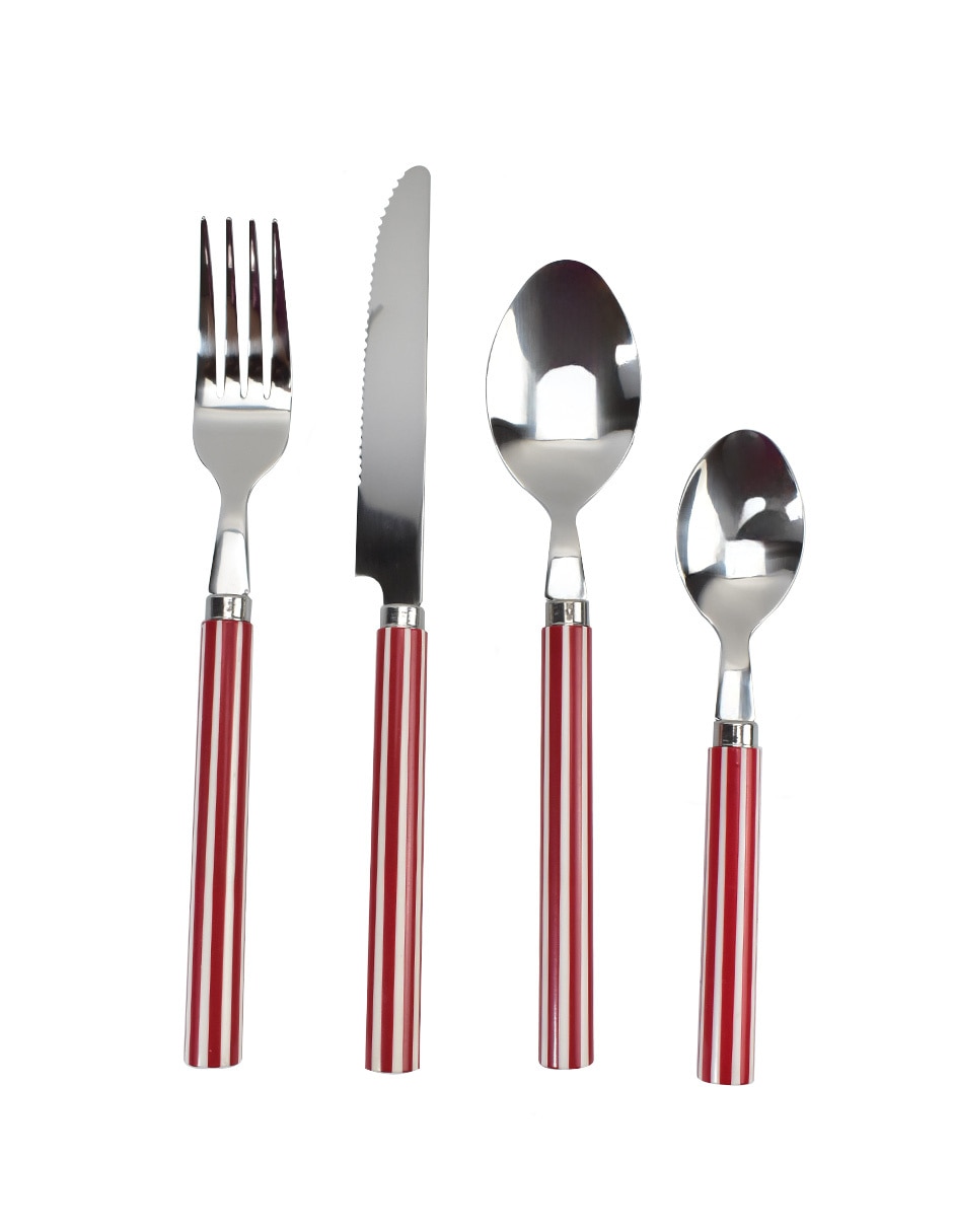 Set cubiertos Lugano de acero inoxidable 16 piezas