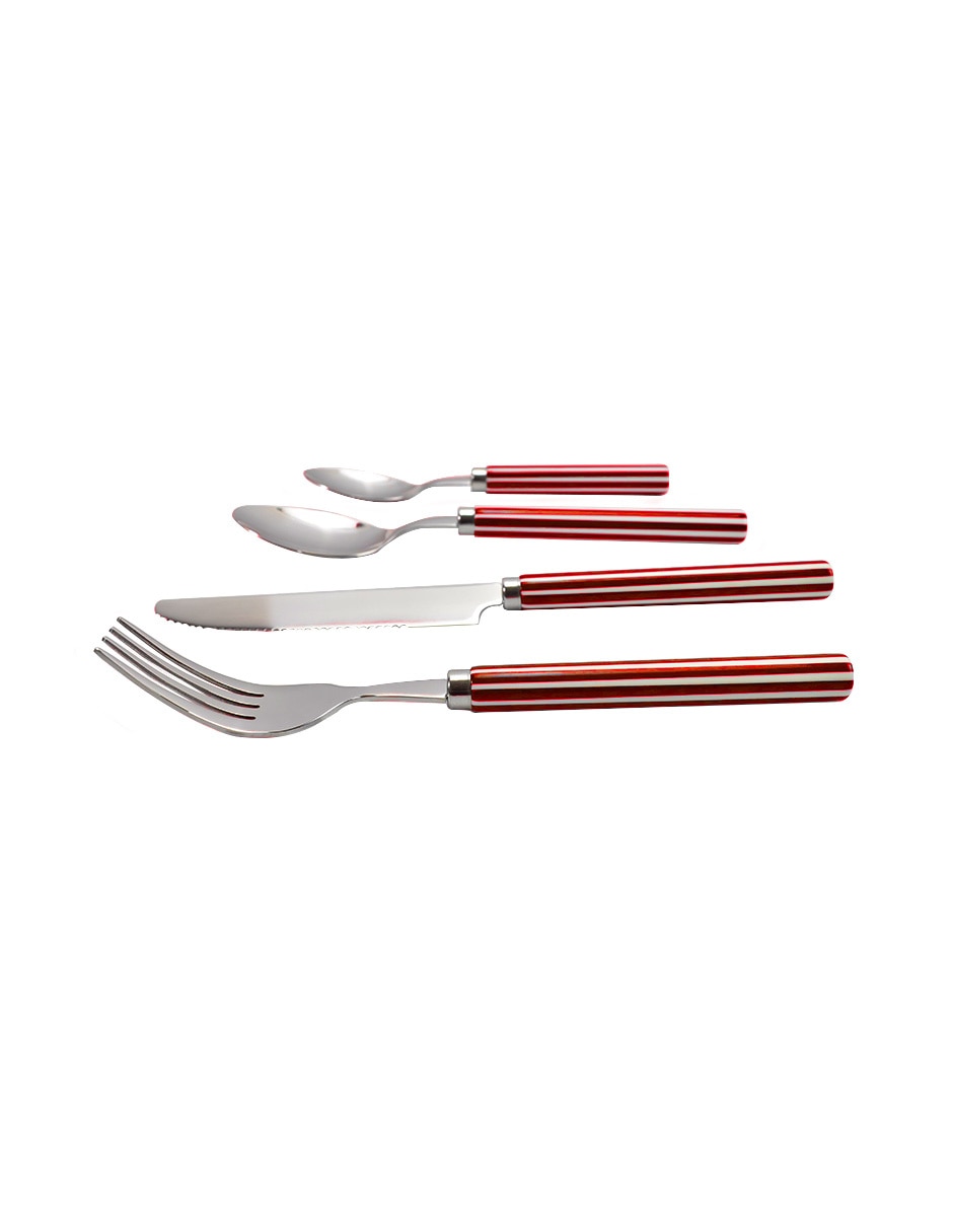 Set cubiertos Lugano de acero inoxidable 16 piezas 2