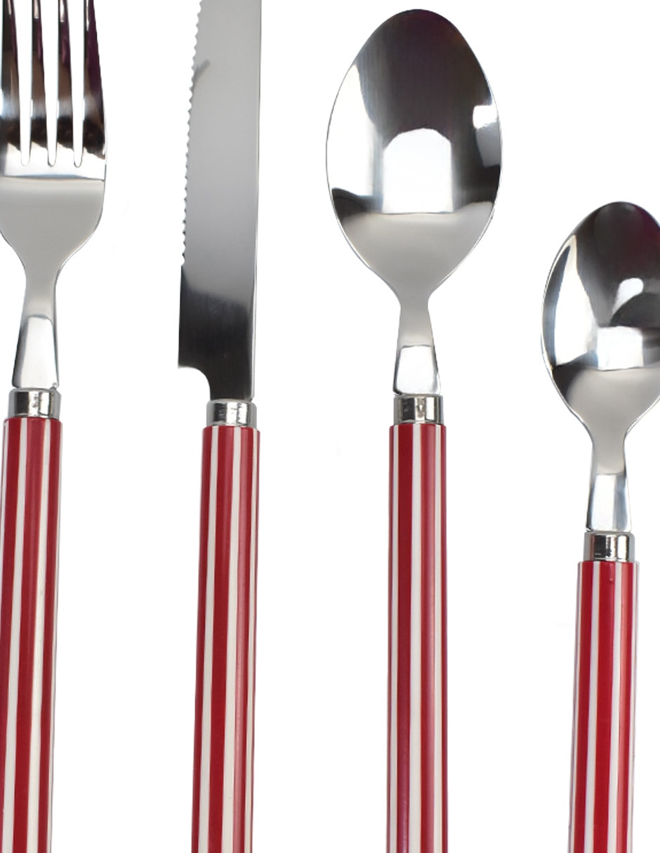 Set cubiertos Lugano de acero inoxidable 16 piezas 3