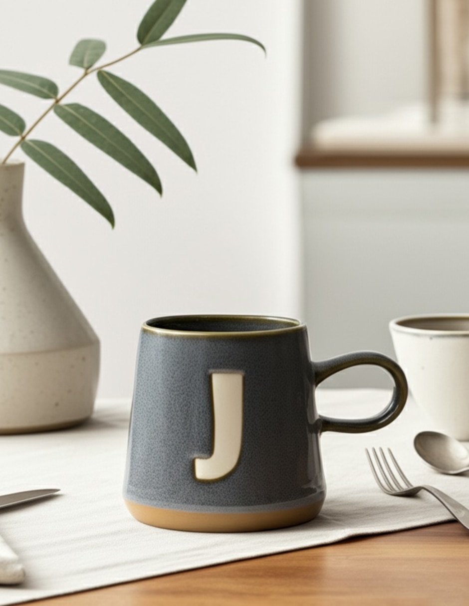 Taza americana letra J 9