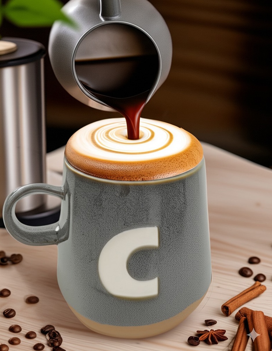 Taza americana letra C 8