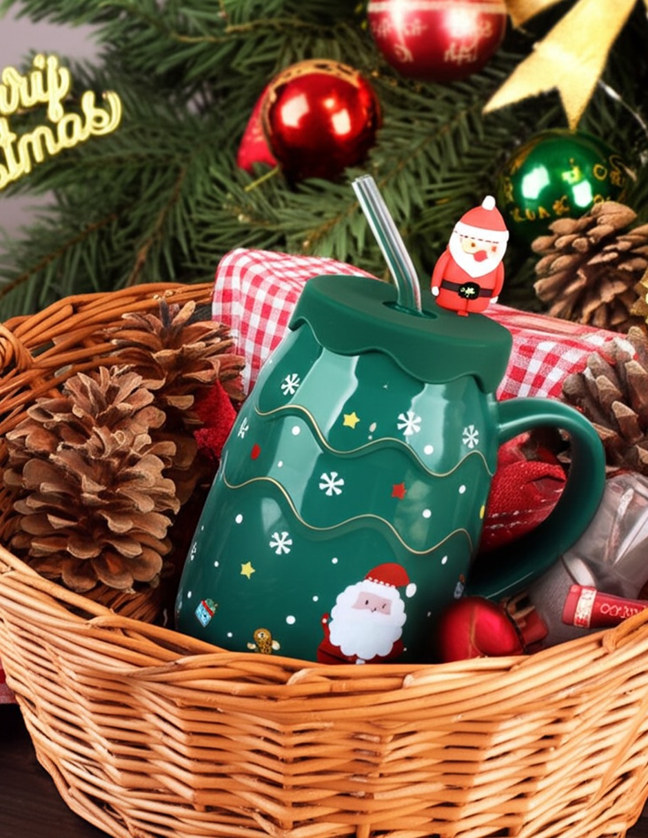 Taza navideña latte Silent Night 5