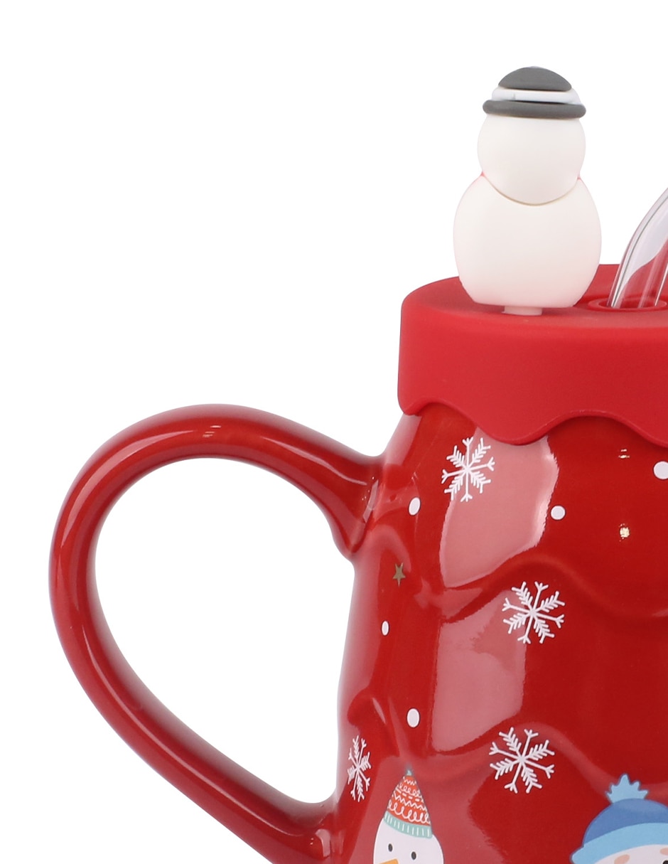 Taza navideña latte Silent Night 4