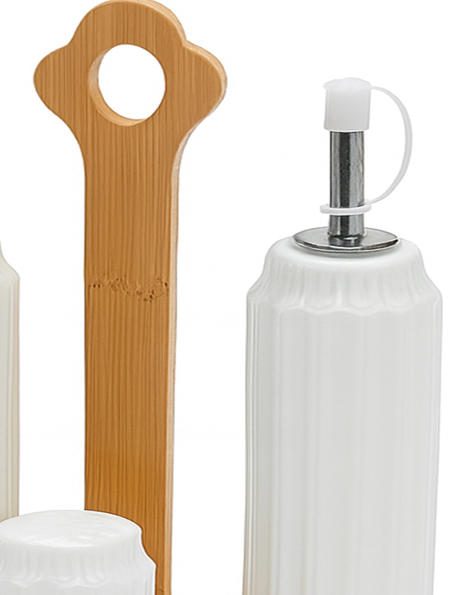 Set de aceite y vinagre de porcelana 3