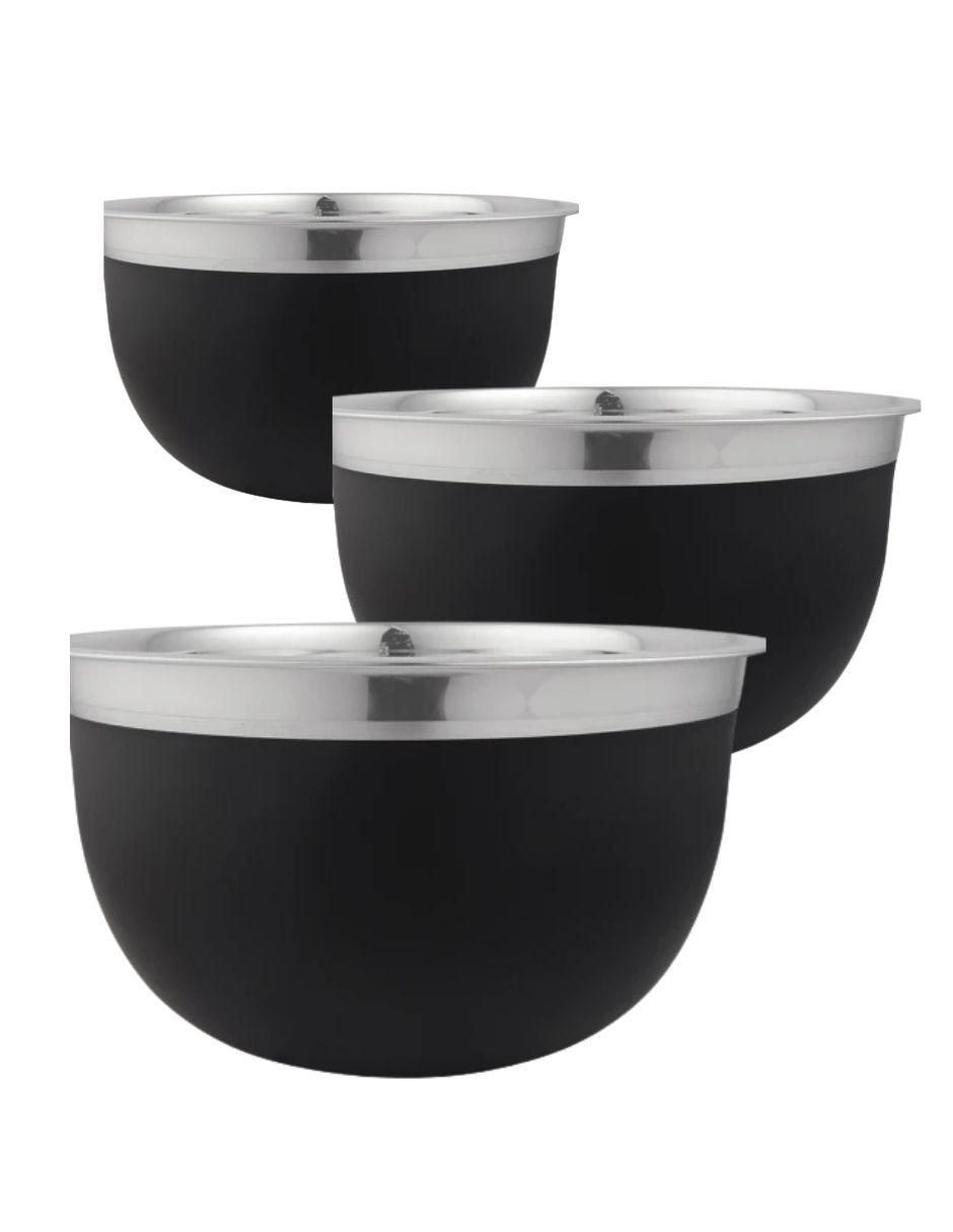 Set bowl 3 piezas de acero inoxidable