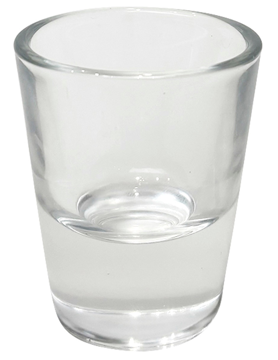 Vaso tequilero de vidrio