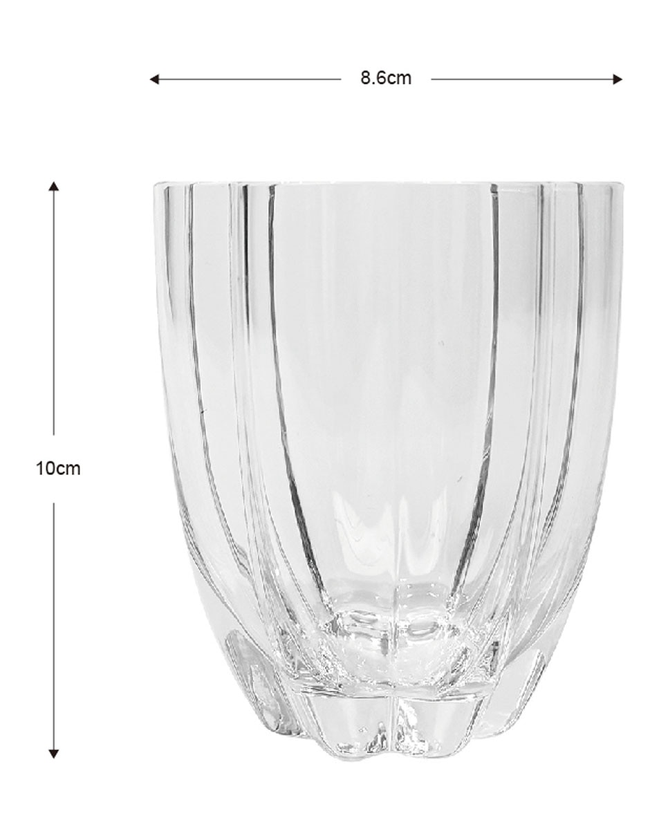 Vaso para agua de vidrio 4