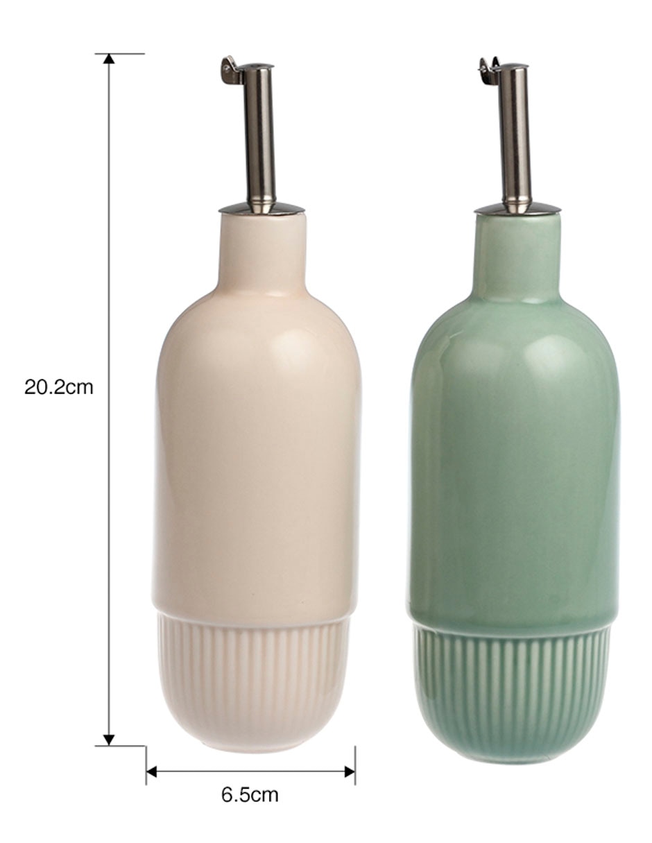 Set de aceite y vinagre de porcelana 5