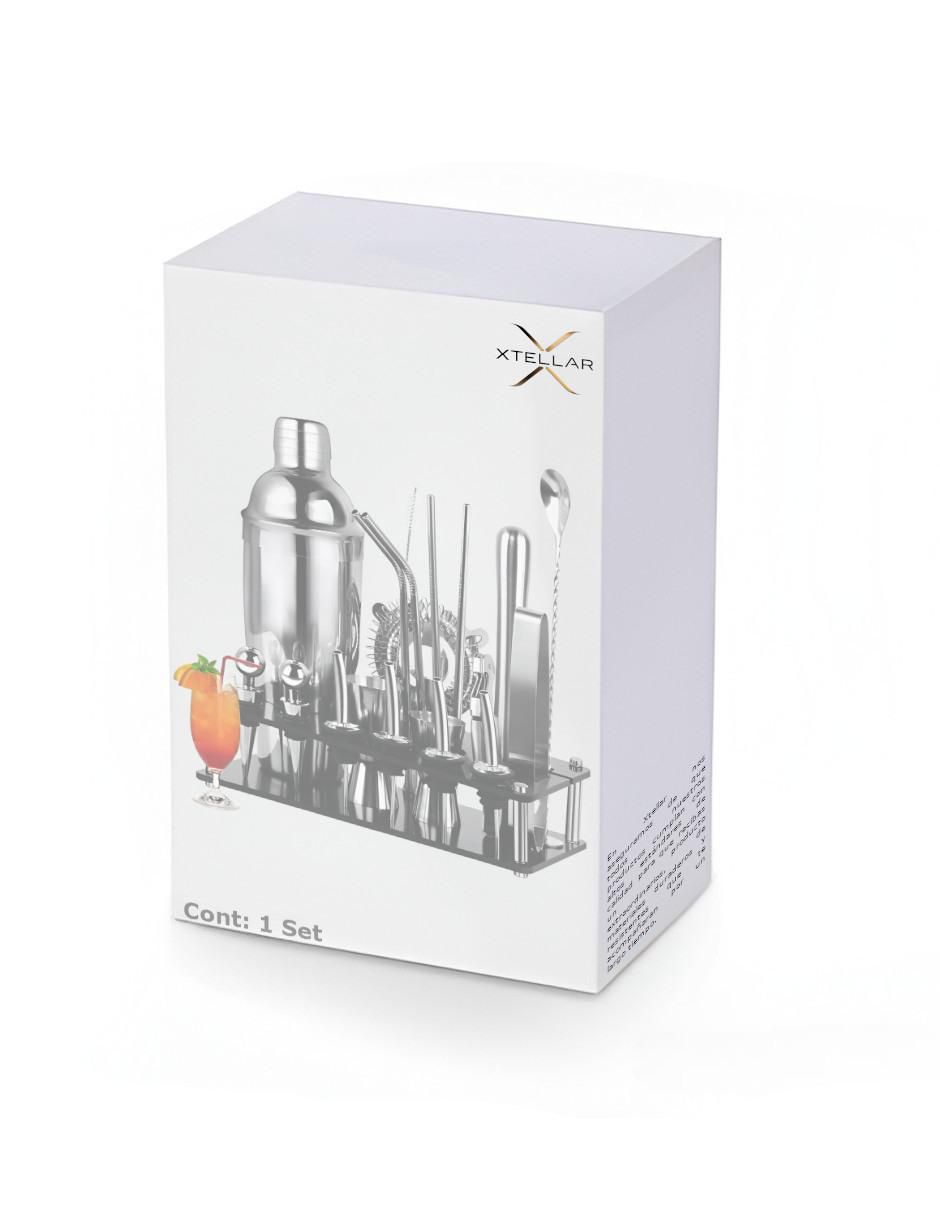 Set cocteles Xtllar de acero inoxidable 4