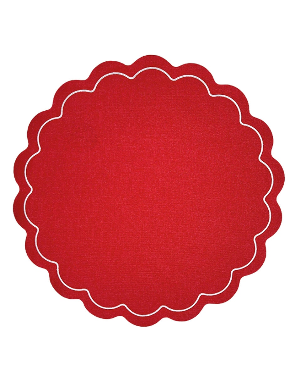Mantel individual flor Valentine