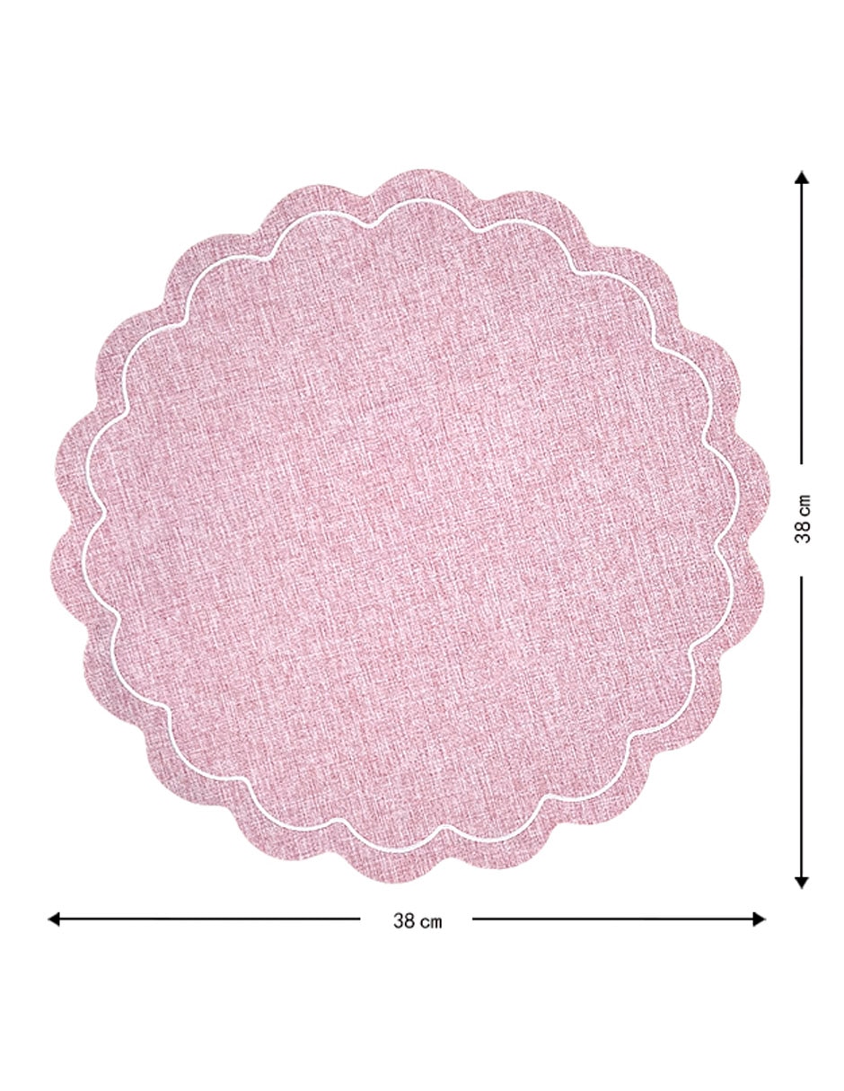 Mantel individual flor Valentine 5