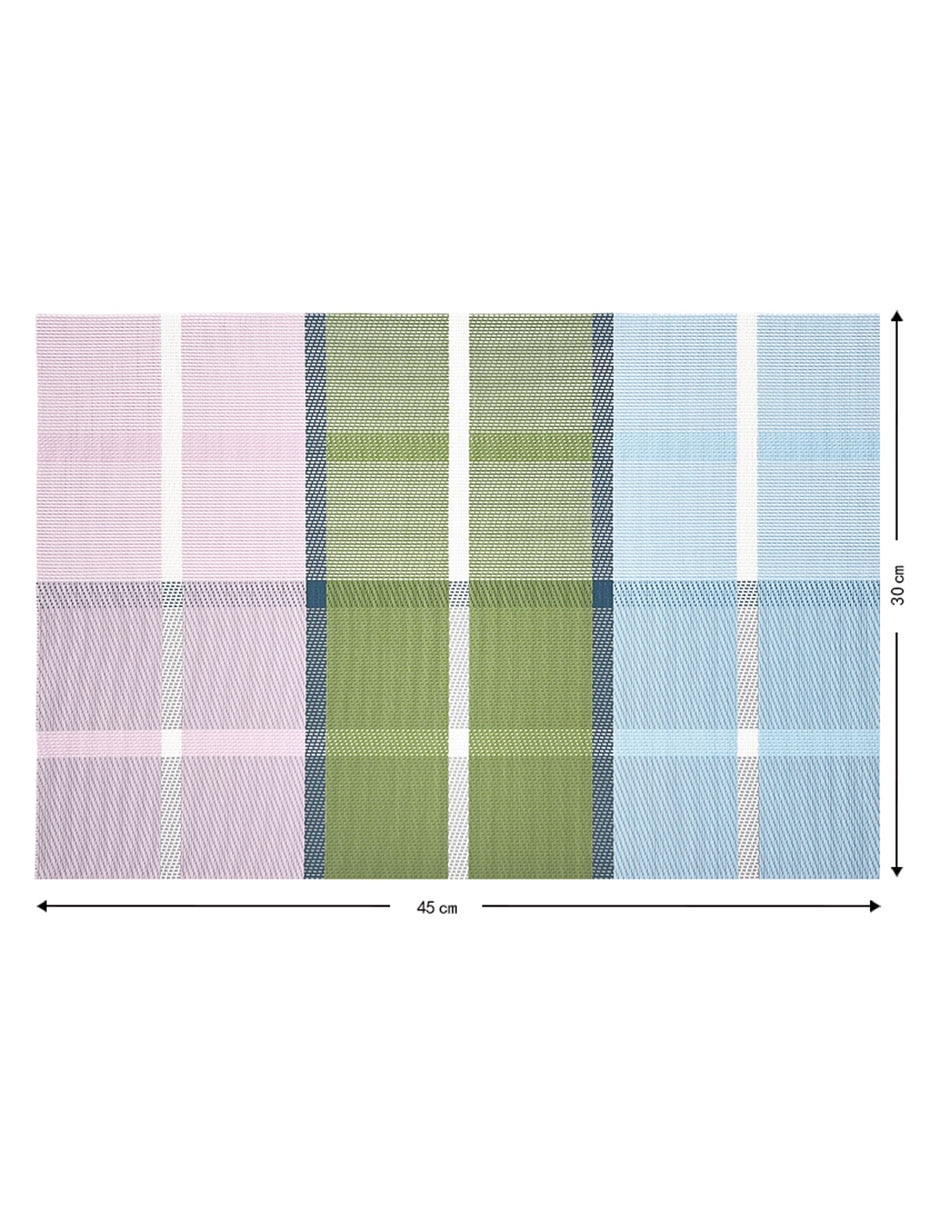 Mantel individual rectangular de plástico 5