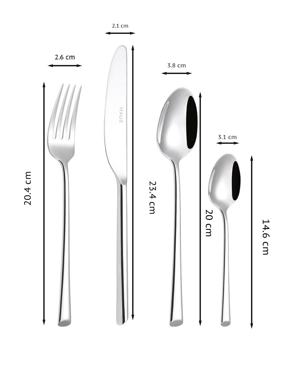 Set cubiertos de acero inoxidable 16 piezas 5