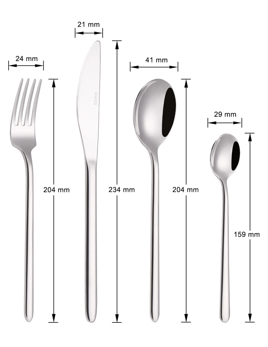 Set cubiertos de acero inoxidable 16 piezas 5