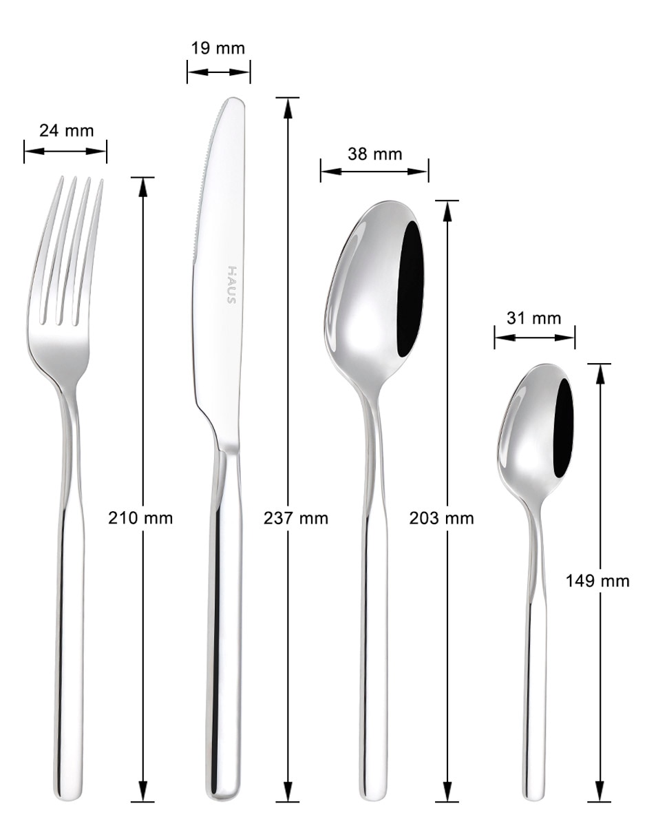 Set cubiertos de acero inoxidable 16 piezas 5