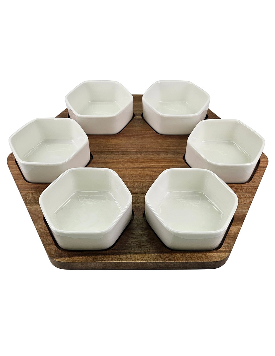 Set botanero de madera
