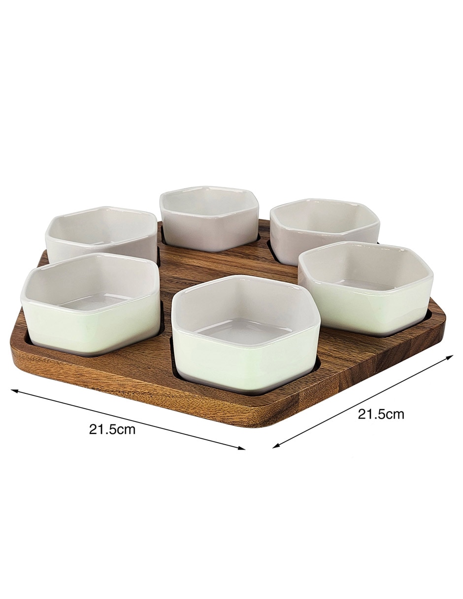 Set botanero de madera 10
