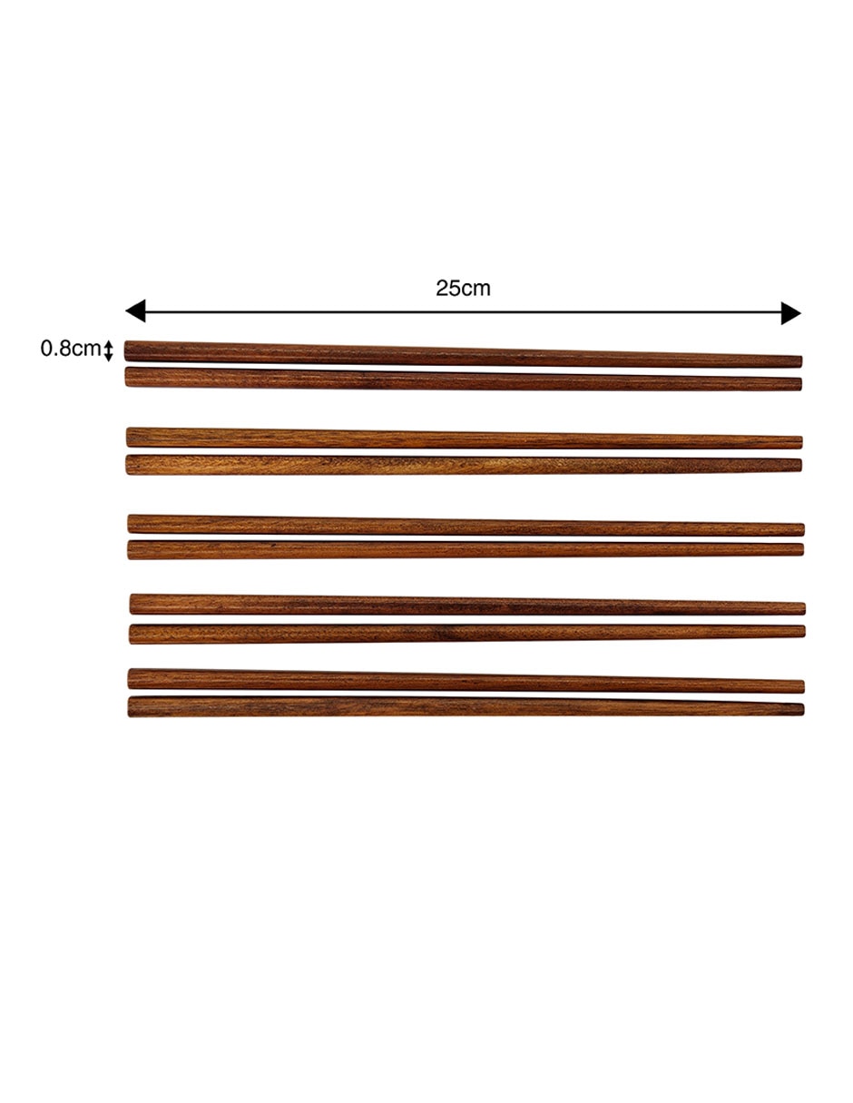 Palillos chinos de madera 5