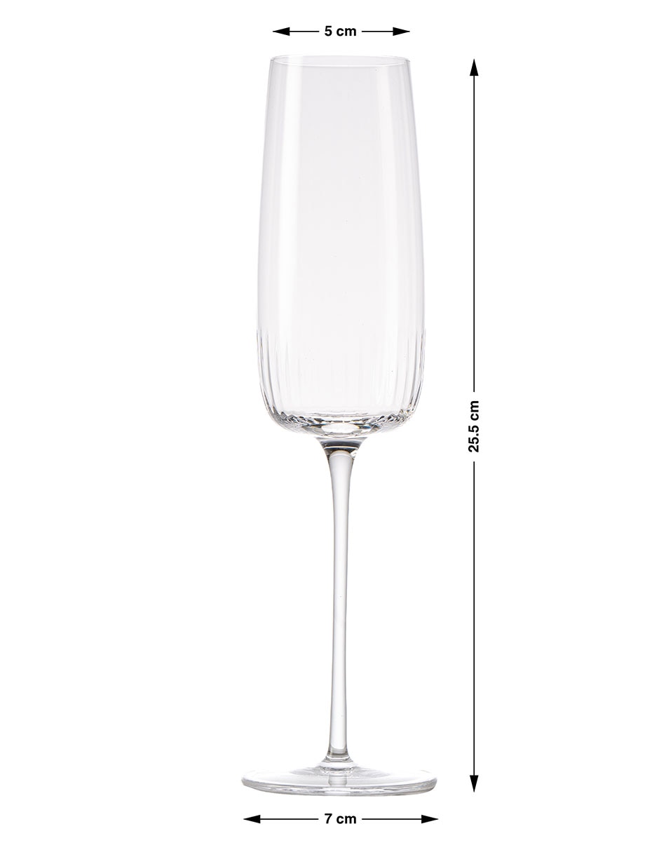 Copa flauta de vidrio 5