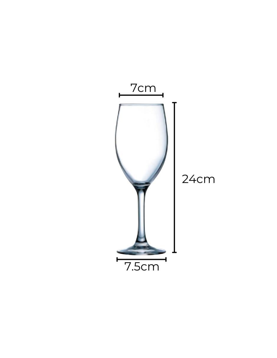 Set de copas para vino Raindrop de vidrio 6 piezas 4