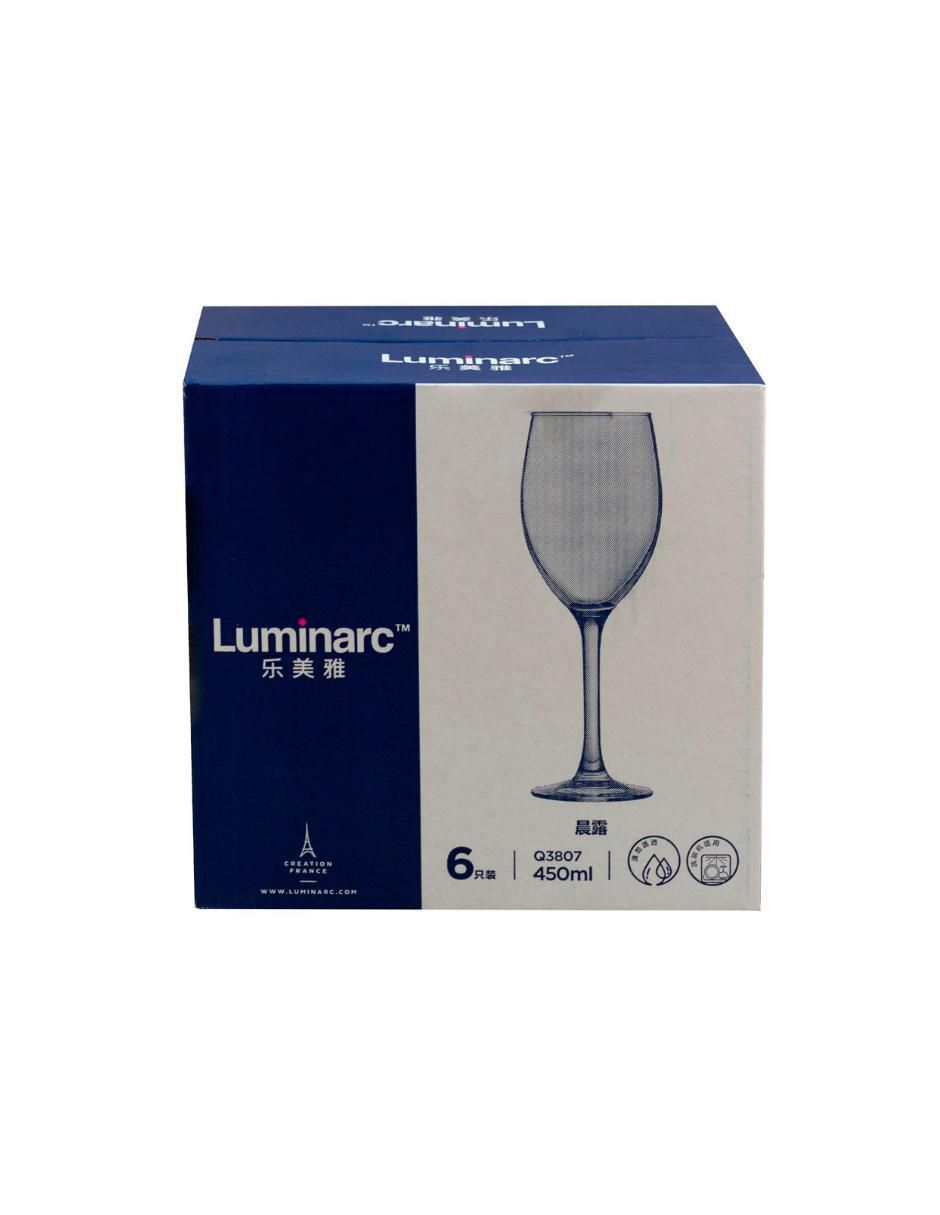 Set de copas para vino Raindrop de vidrio 6 piezas 3