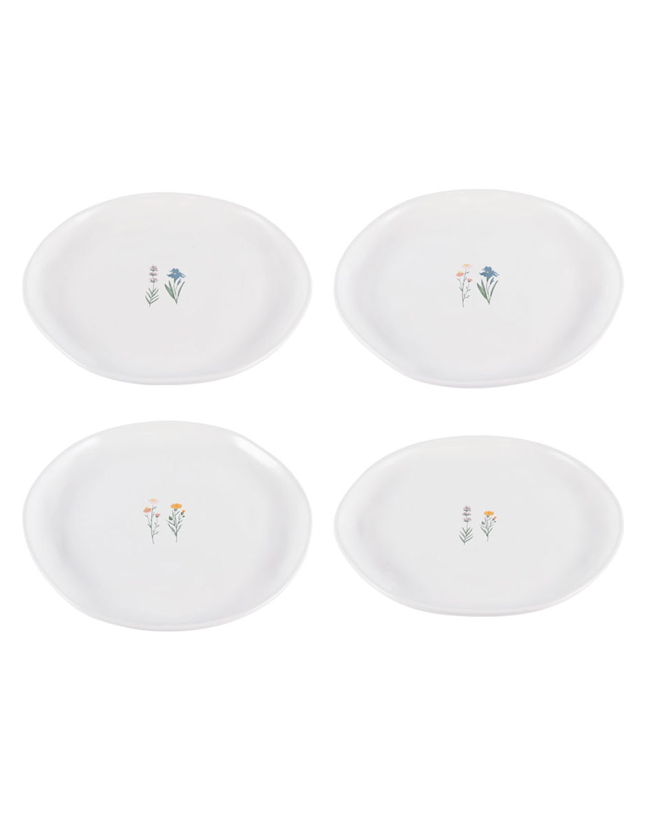 Set platos ensalada Oasis Floral 4 piezas 3