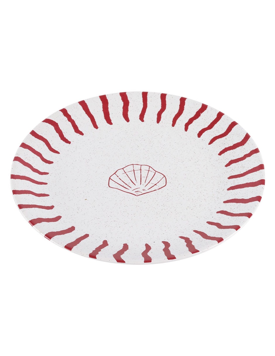 Plato ensalada Oasis Tropical de stoneware 3