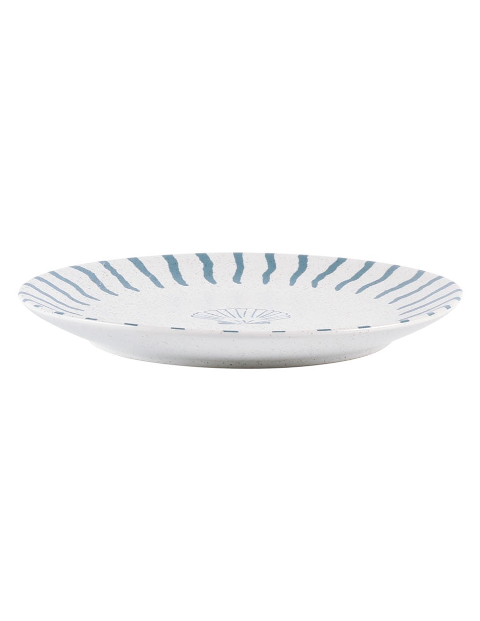 Plato ensalada Oasis Tropical de stoneware